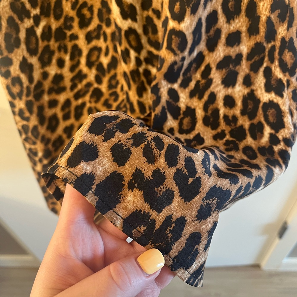 Leopard Print Midi Skirt - Picture 6 of 9